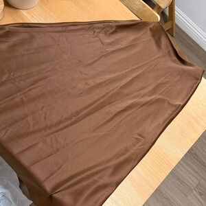 SHEIN Chocolate A-Line Skirt